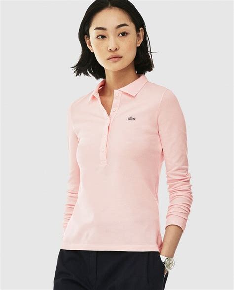 Lacoste women's pink long sleeve polo shirt · Lacoste · Fashion · El ...