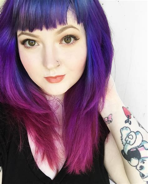 Blue, Purple and Pink hair using Arctic Fox! | Cool hairstyles, Purple ...