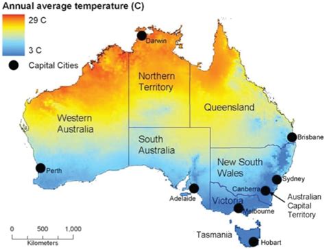 Temperature Map Of Australia