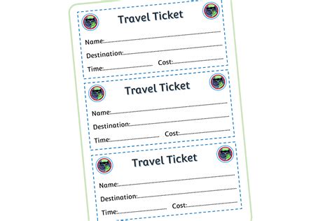 Travel Ticket Template