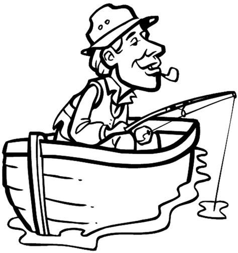 Fishing Boat Clipart Black White | Free download on ClipArtMag