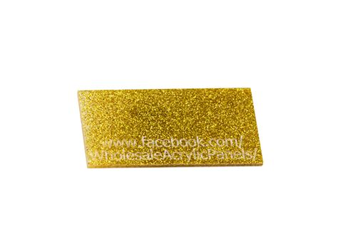 Gold Double Sided Glitter Acrylic Sheet – Wholesale Acrylic Panels