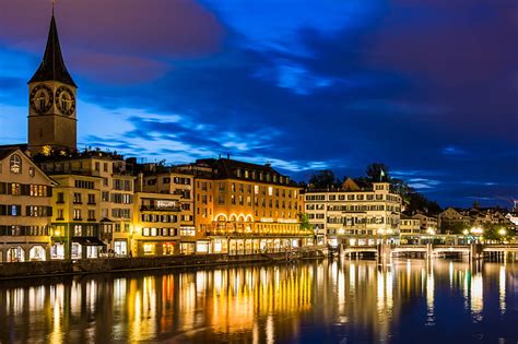 Landscape, river, home, Switzerland, slope, vineyard, Zurich, HD ...