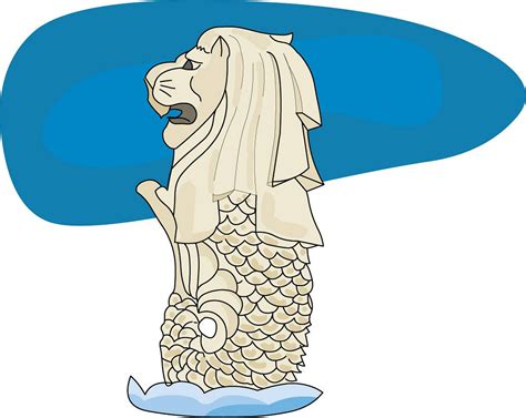 Merlion clipart - Clipground