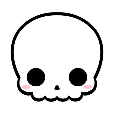 Cute Skull by alien3287 | Simple skull, Skull painting, Halloween images