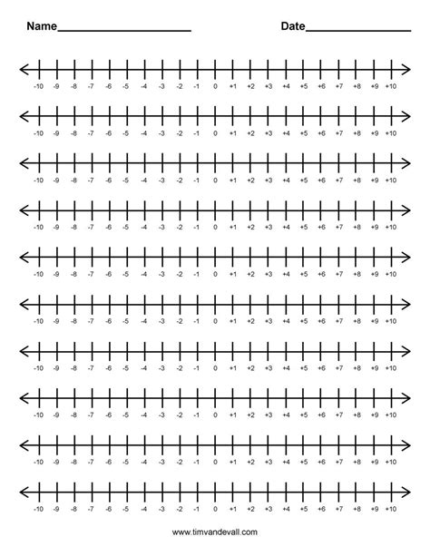 10 Blank Number Line Printable ~ worksheets printable