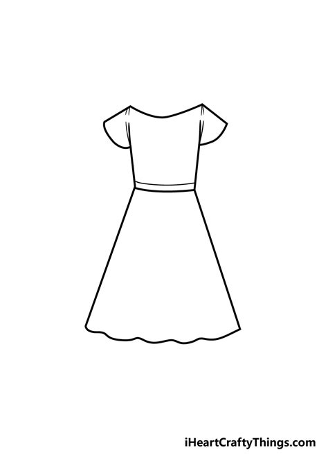 Dress Drawing - How To Draw A Dress Step By Step!