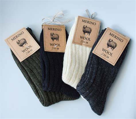 Merino Socks, 100% Merino Wool, Soft and Warm, Unisex Sizes - Etsy