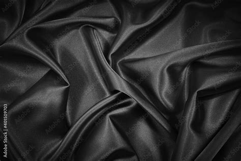 Black Silk Fabric Texture