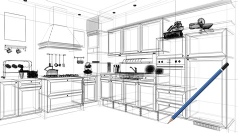 Kitchen Layout Design Drawing - Image to u