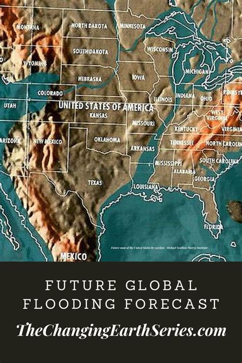 Future Global Flooding Forecast | Flood map, Flood, Edgar cayce predictions