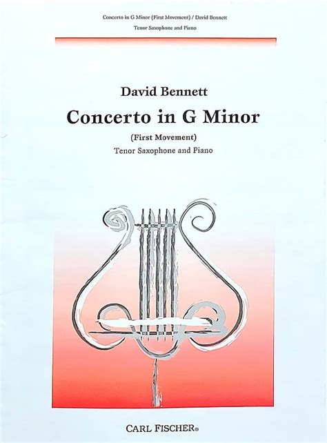 USED Sheet Music - Concerto in G Minor - David Bennett - | Reverb