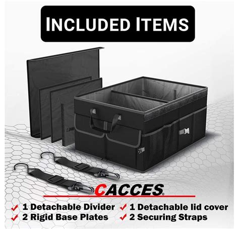 Car Boot Storage Organizer Boot Storage Box Heavy Duty Collapsible ...