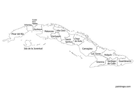 Brillante patinar obra maestra mapa politico de cuba para imprimir ...