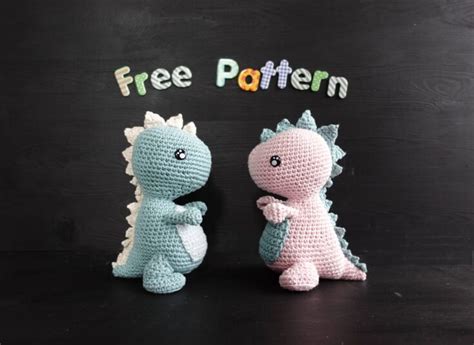 Crochet Itty Bitty Dino Plushie Stuffed Animals & Plushies Toys Toys ...