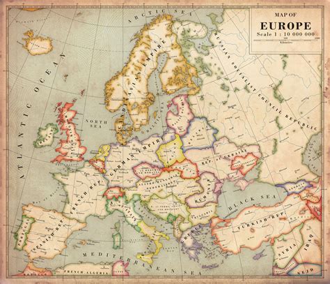 Alternate History Map of Europe v2 by Regicollis on DeviantArt