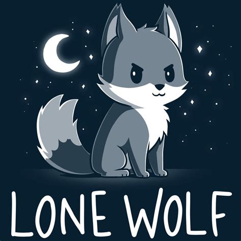 Lone Wolf | Funny, cute & nerdy shirts - TeeTurtle | Cute wolf drawings ...