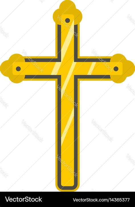 Holy cross icon isolated Royalty Free Vector Image