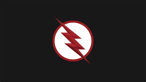 Flash Logo Minimal Black 4k Wallpaper,HD Superheroes Wallpapers,4k ...