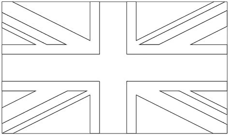 UK Flag Colouring - Rooftop Post Printables