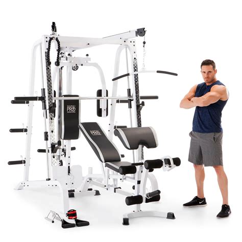 Marcy Pro Smith Cage Workout Machine Total Body Training Home Gym ...