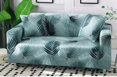 Buy Lukzer Stretchable 3 Seater Sofa Cover with 2 Cushion Covers ...