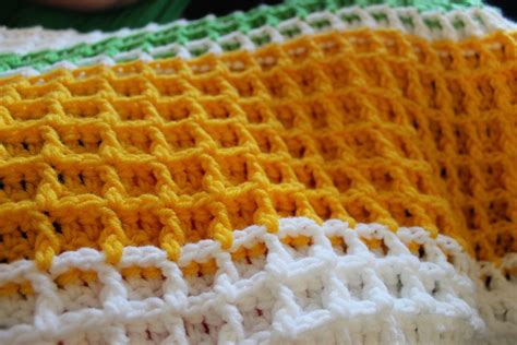 Easy Double Crochet Afghan Patterns Waffle Stitch Crochet Tutorial Lu ...