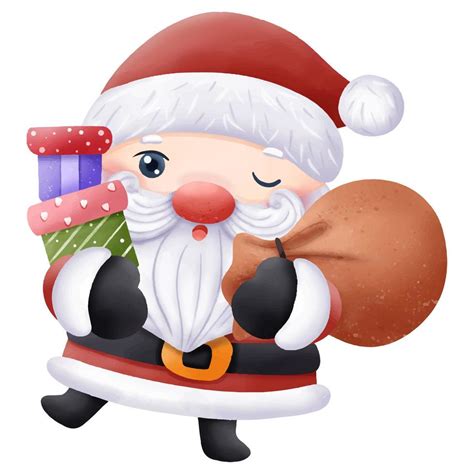 Christmas Santa Claus Illustration 13096694 Vector Art at Vecteezy