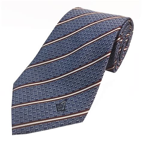 Silk Stripe Woven Masonic Premium Tie