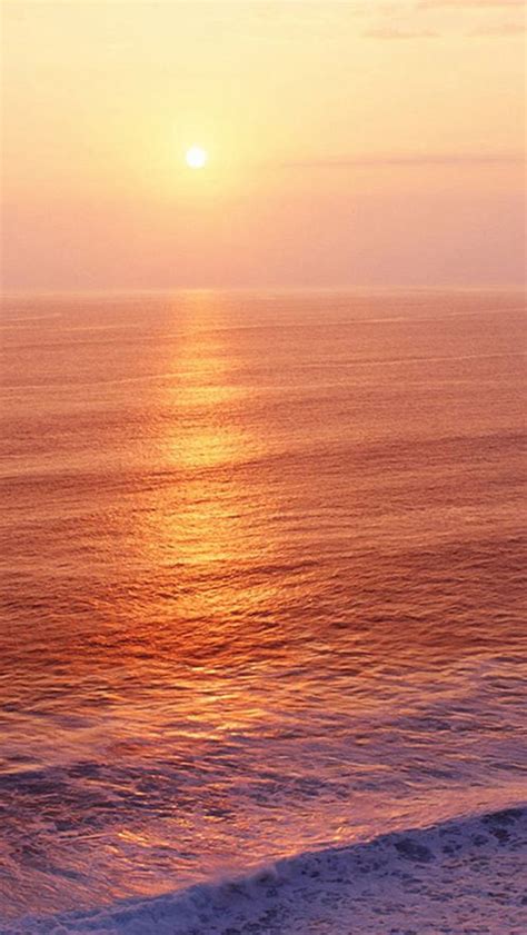 Nature Sunrise Ocean Ripple Surface iPhone 5s Wallpaper Download ...