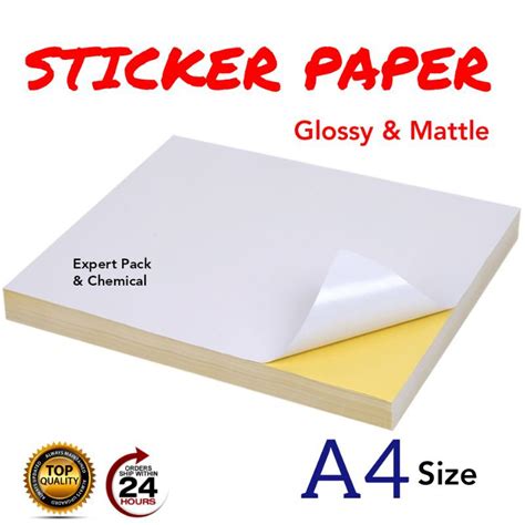 Avery Printable Sticker Paper, X 11, Inkjet Printer, White, 15 ...