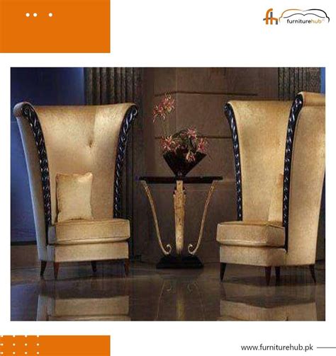 Long Back Chairs For Bedroom With Exclusive Table At Furniturehub.Pk