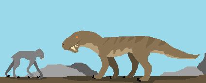 Pixel primeval Gorgonopsid VS Future predator by Stevebomer24 on DeviantArt