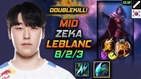 LeBlanc Mid Build Zeka Night Harvester Fleet Footwork - LOL KR ...