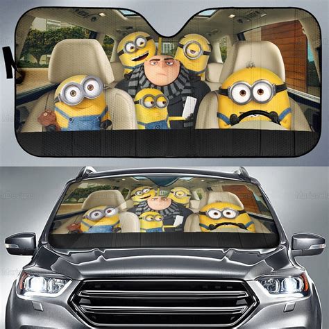 Despicable Me Car Sunshade Minions Car Decor Minions Auto - Etsy