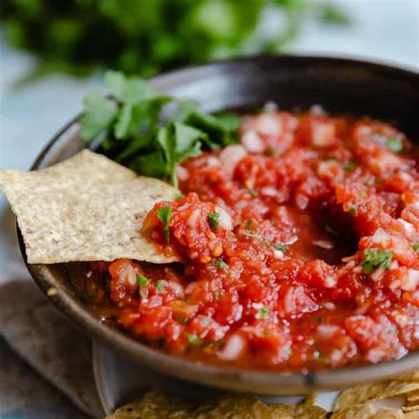 Easy Homemade Salsa - Brown Eyed Baker