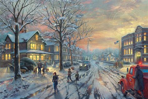 Thomas Kinkade Winter Paintings