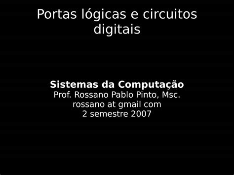 Calaméo - Portas lógicas e circuitos digitais