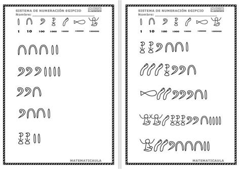 Egyptian number system | Number system, Number system activities ...