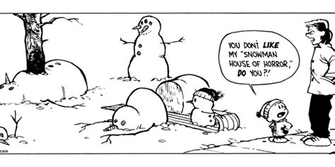 Best Calvin And Hobbes Snowman Comic Strips