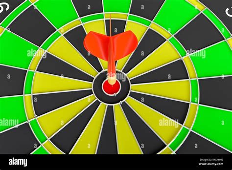 Dart board with arrow, isolated Stock Photo - Alamy