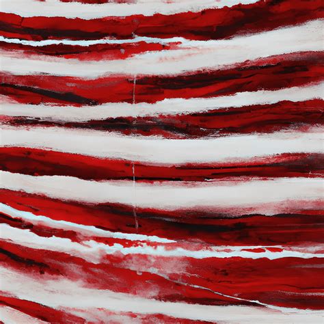 Red and White Abstract Painting Hyper Realistic and Intricate ...