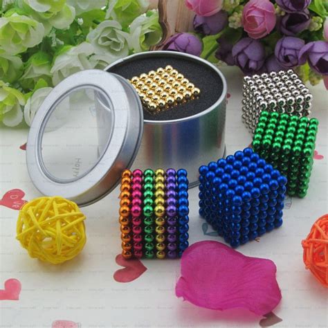 5mm 216 pcs Magnetic Balls Spheres beads Magic Cube Magnets Puzzle ...