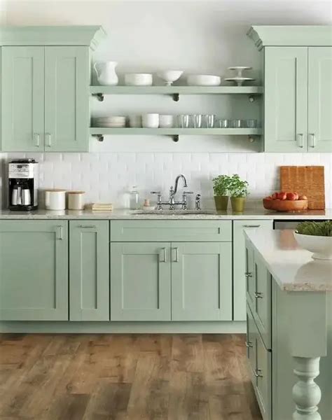 45 Airy And Beautiful Mint Kitchen Decor Ideas - Shelterness