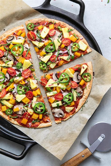 Pineapple Veggie Lovers Pizza recipe combines sweet, salty and spicy ...