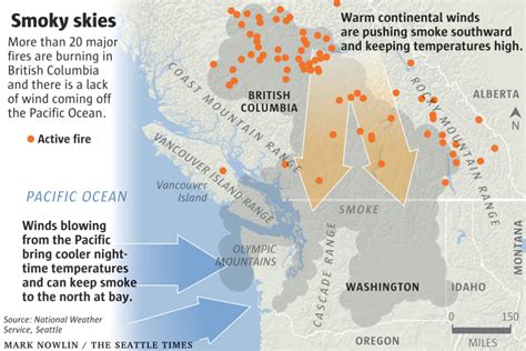 Smoke Map Washington State - Printable Map