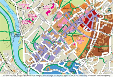 Exeter Map - United Kingdom