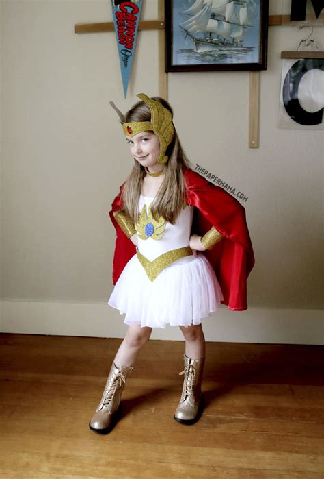 Halloween Costume Idea: She-ra Kids Costume DIY (with free pattern ...