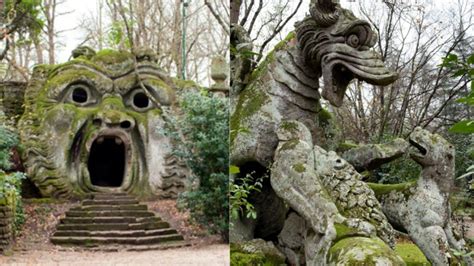 An Italian duke created the Park of Monsters, filled with stone ...