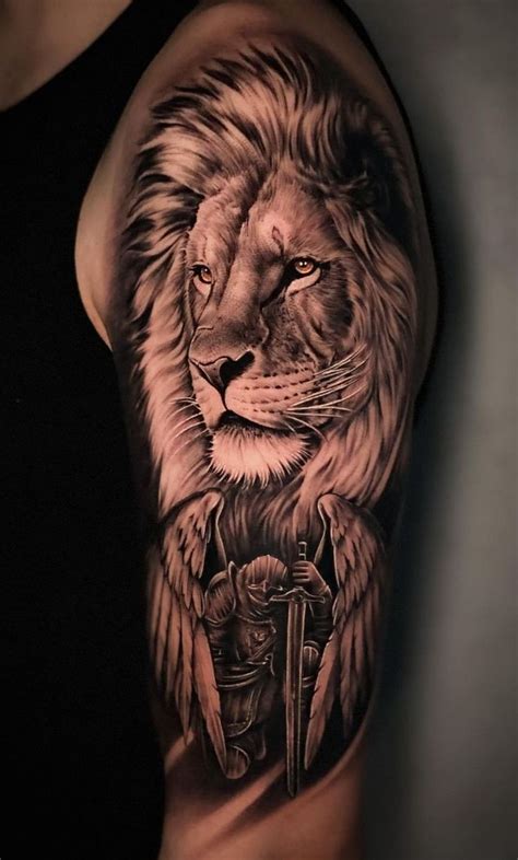 Beautiful Lion Tattoos - Tattoo Inspiration Lion Chest Tattoo, Lion ...